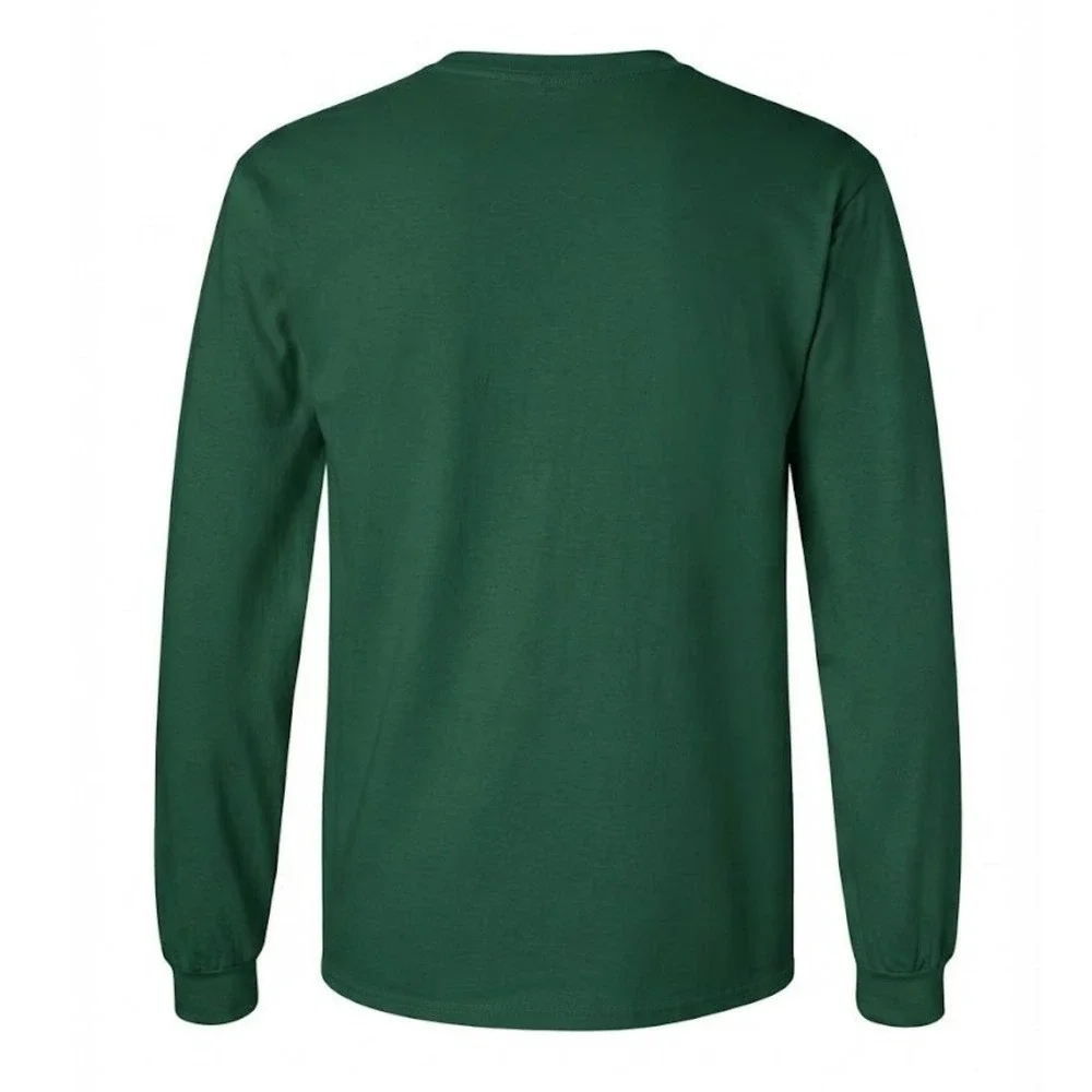 Polo Ralph Lauren Mens Long Sleeve Polo Bear Snowshoe Graphic T-Shirt Green M